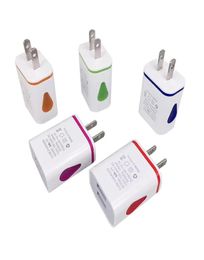 Universal 5V2A LED Dual USB Wall Charger Home Travel Adapter Fast Charging EU US Plug for Samsung Xiaomi Huawei7030778