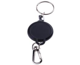 Multifunctional Retractable Keychain Zinc Alloy ABS Name Tag Card Holder Key Ring Chain Pull Clip Keyring Outdoor Survival Sport6330691