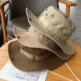 Sun Hats for Men Outdoor Fishing Cap Wide Brim AntiUV Protection Women Bucket Hat Summer Hiking Fisherman Caps 240407