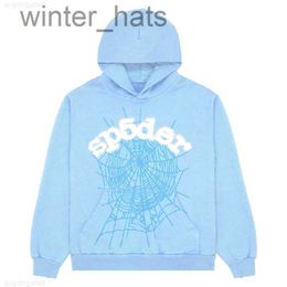 Felpa con cappuccio da uomo Sky Blue Spender Men Women Hip Hop Young Thug Spider Spider World Print Pullover G Cyuc