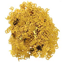 Party Decoration 1200 Pcs Gold Decor Number Confetti Birthday Anniversary Commemorate Baby