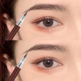 Enhancers 0.01mm Ultra Fine Liquid Eyebrow Pen Waterproof Microblading Eyebrow Pencil Sweatproof Easy To Draw Brown Grey Eyebrow Makeup