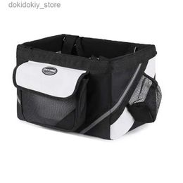 Dog Carrier Pet Dog Bicycle Bag Dogs Baskets Bike Handlebar Front Basket Small Cat Dog Nest Puppy Cats Bed Carrier For Travel Shopping L49