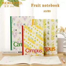 Japan KOKUYO Campus Limited Series Small Fresh Soft Copy Fruit Notebook Wireless Glue Point Line Horizontal A5/B5 Notepad