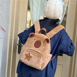 School Bags 2024 Girl Doll Bag Women Plush Cartoon Backpack Gift