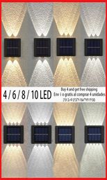 Solar Light Waterproof Led Lights Outdoor Sunlight Lamps for Garden Street Landscape Balcony Decor Wall Lamp2371567