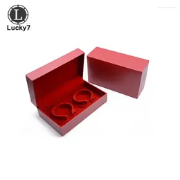 Jewelry Pouches Packaging Box Double Bracelet Red Dragon Phoenix Diagonal Plaid Pair Wedding Gift Jewlery Organizer