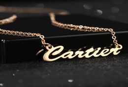 Customised Stainls Steel Jewellery Custom Gold Plated Girls Choker Name Necklace5869114