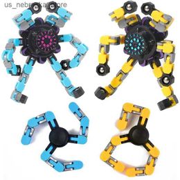 Novelty Games Fit Toys Wacky Tracks Fidget Spinner Toys for Children Anti Pressure Hand Rotators Bicycle Chains Pressure Reducing Adult Ventilation Gifts Q240418