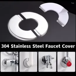 Kitchen Faucets Stainless Steel Water Pipe Wall Covers Self-Adhesive Shower Faucet Decorative Cover Air Conditioning Hole Caps Bathroom