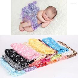 Blankets Outfits Stretch Lace Wrap Born Pography Props Baby Stretchy Backdrop Cloth Costume Po Prop