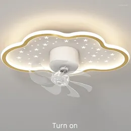 Modern LED Chandeliers Ceiling Fan Lights For Bedroom Study Dinning Living Rooms Cloakrooms Loft Home Decor Remote Control Lamps