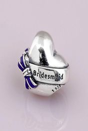 New Bridesmaid charms S925 silver fits for DIY style bracelet 797272EN159 H89424897