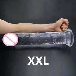 Erotic Soft Jelly Dildo Anal Butt Plug Realistic Penis with Suction Cup Simulation Big sexy Shop Toys for Woman
