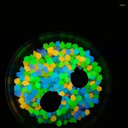 Garden Decorations 100Pcs Luminous Stones Home Aquarium Landscaping Glow In The Dark Pebbles