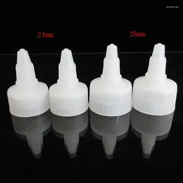 Storage Bottles 1000pcs Internation Standard 24MM 28MM Plastic Twist Cap For PE/PET Bottle Tattoo Cover E Liquid Seal