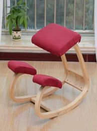 Original Ergonomic Kneeling Chair Stool Home Office Furniture Rocking Wooden Computer Posture Design1057408