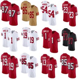 Christian McCaffrey Brock Purdy 4XL 5XL Football jerseys Deebo Samuel Sr George Kittle Trent Williams Jauan Jennings Nick Bosa Kyle Juszczyk Fred Warner Jerry Rice