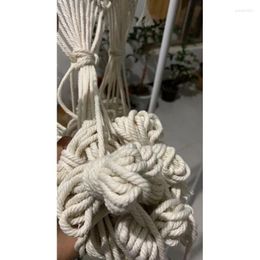 Tapestries S588 Simple Woven Tapestry Covering Dense Bed & Breakfast Room Cotton Rope By Curtain Wall Hanging Handmade Solid Color