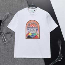 Designer t shirt Mens T-shirts Letter Print Babysbreath Short Sleeve Men Cashew Flower Pattern Print Tshirt O-Neck Summer Man Tee Shirt B13