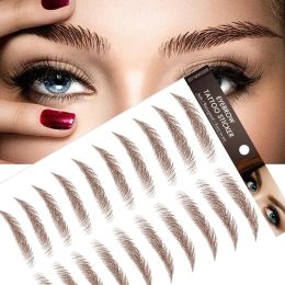 Enhancers 6D Eyebrows Sticker Water Transfer Hairlike Eye Brow Tattoo Stickers Long Lasting False Eyebrow Enhancers Eye Brow Cosmetics