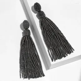 Dangle Earrings Handmade Big Tassel Drop For Women Bohemian Vinatge Colorful Beaded Fringed Statement Earring Jewelry Wholesale