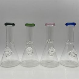 8inches Triangle Beaker Glass Bongs Waterpipes Smoking Pipe Hookah Unique Rig