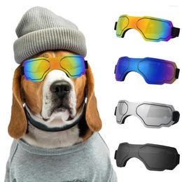 Dog Apparel Protective Sunglasses Adjustable Strap Anti-UV Windproof And Snowproof Goggles For Medium Large Dogs