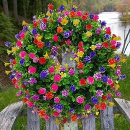 Decorative Flowers Artificial Flower Wreaths Summer Weddings 35cm All Seasons Birthdays Decor Eucalyptus Farmhouse Indoors & Outdoors