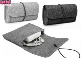 Felt Bag Pouch for CHARGER MOUSE Power Adapter Case Soft Bags Storage Mac MacBook Air Pro Retina1702848