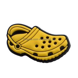 Jewelry Wholesale Mini Clog Soft Rubber Pvc Clog Shoe Charm Parts Accessories Decoration Buckcle For Bracelet Wristband Drop Delivery Dhwzh