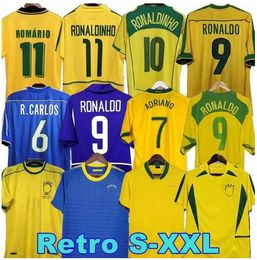 1957 58 77 Brasil soccer jerseys BraziLS Retro CASEMIRO VINI JR RICHARLISON PELE 88 91 92 93 94 98 2002 04 06 10 Carlos Romario Ronaldinho RIVALDO football shirt uniform