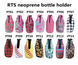 Neoprene Insulated Sleeve Bag Case Pouch Beer Bottle Holder Baseball and softball Football Water Bottle Cooler Cover5593756