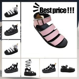 Designer Brand Flip Flops Sandals Flat Beach Women's Sandal Black White Black Sexy Slippers HIGH quality fashion pink Strap tower buckle easy matching