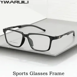 Sunglasses Frames YIMARUILI Fashion Basketball Glasses Protective Anti-collision Running Square Optical Prescription Sports Eyeglasses Frame