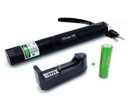 Laser 303 Long Distance Green SD 303 Laser Pointer Powerful Hunting Laser Pen Bore Sighter 18650 BatteryCharger2028524