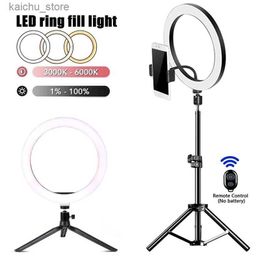 Continuous Lighting LED selfie ring light photo selfie ring light USB remote control fill light for YouTube TikTok video live streaming phone stand and tripod Y24041