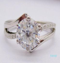 75MM Brilliant Round DF Moissanite in Solid 14K White Gold Prong Setting Halo Engagement Ring For Women89559831922906