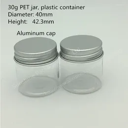 Storage Bottles 10X30g PET Jar 30 Gramme Plastic Cream 1 Oz For Child Safe 30g Cosmetic Container