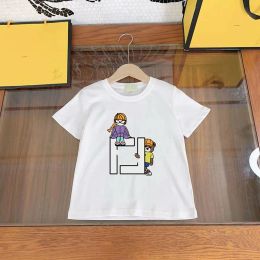 T-shirts Designer Kid Tshirts Kids 100% Cotton Shirts Girl Boy Children Luxury F Designers Tees Baby Outwear Clothing Children Summer Shor