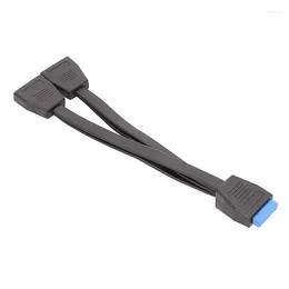 19Pin USB Header USB3.0 1 To 2 Splitter Internal Extension Cable For Computer Motherboard 200mm