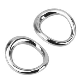 Sex Toys for Men Delay Ejaculation Metal Scrotum Stretcher Erotic Penis Bondage Lock Cock Ring Stainless Steel 240417