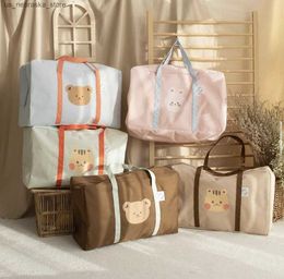 Diaper Bags Large capacity mothers bag for maternity hospitals kindergarten blanket storage bag diaper baby supplies Organiser travel bag Q240418