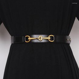Belts Simple Design Plain Real Cow Leather Belt Women Waistband Fashion All Match Jean Pant Dress Genuine Waist 2024