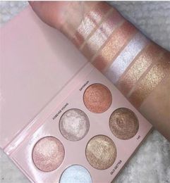 6 Colour Glow and Highlight Kit Nicole Guerriero Dream Highlighter Cosmetic Palette Pressed Contour and Bronzer Face Powder Makeup 7257127