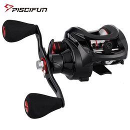 Piscifun Torrent Fishing Reel 8.1kg Carbon Drag 7.1 1 5.3 1 Gear Ratio 6 Bearings Magnetic Brake Low Profile Baitcasting Reel 240415