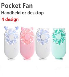 Gadgets Portable Rechargeable USB Charging Cool Removable Handheld Mini Outdoor Fans Pocket Folding Fan Party Favor1563752