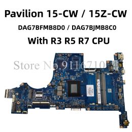 Motherboard DAG7BFMB8D0 DAG7BJMB8C0 For HP Pavilion 15CW 15ZCW Laptop Motherboard With R3 R5 R7 CPU DDR4 L22761001 L22762001 L46710601