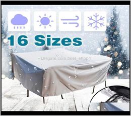 Other Home Drop Delivery 2021 20Size Outdoor Waterproof Dust Proof Furniture Sofa Chair Table Cover Garden Patio Protector Rain Sn9407436