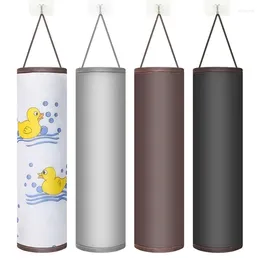 Storage Bags Reused Grocery Bag Holder Wall Mount Plastic Dispenser Pouch Garbage Kitchen Organiser Supplies